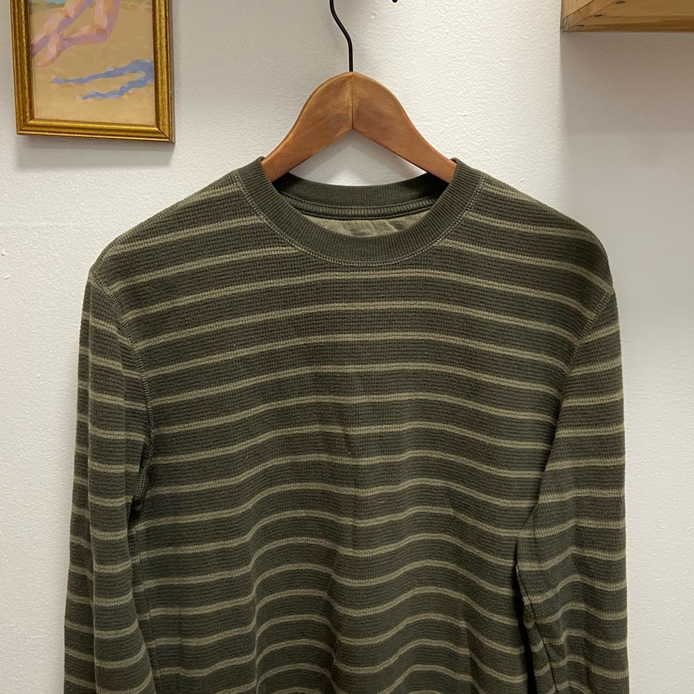 Eddie Bauer Striped Long John Winter Shirt